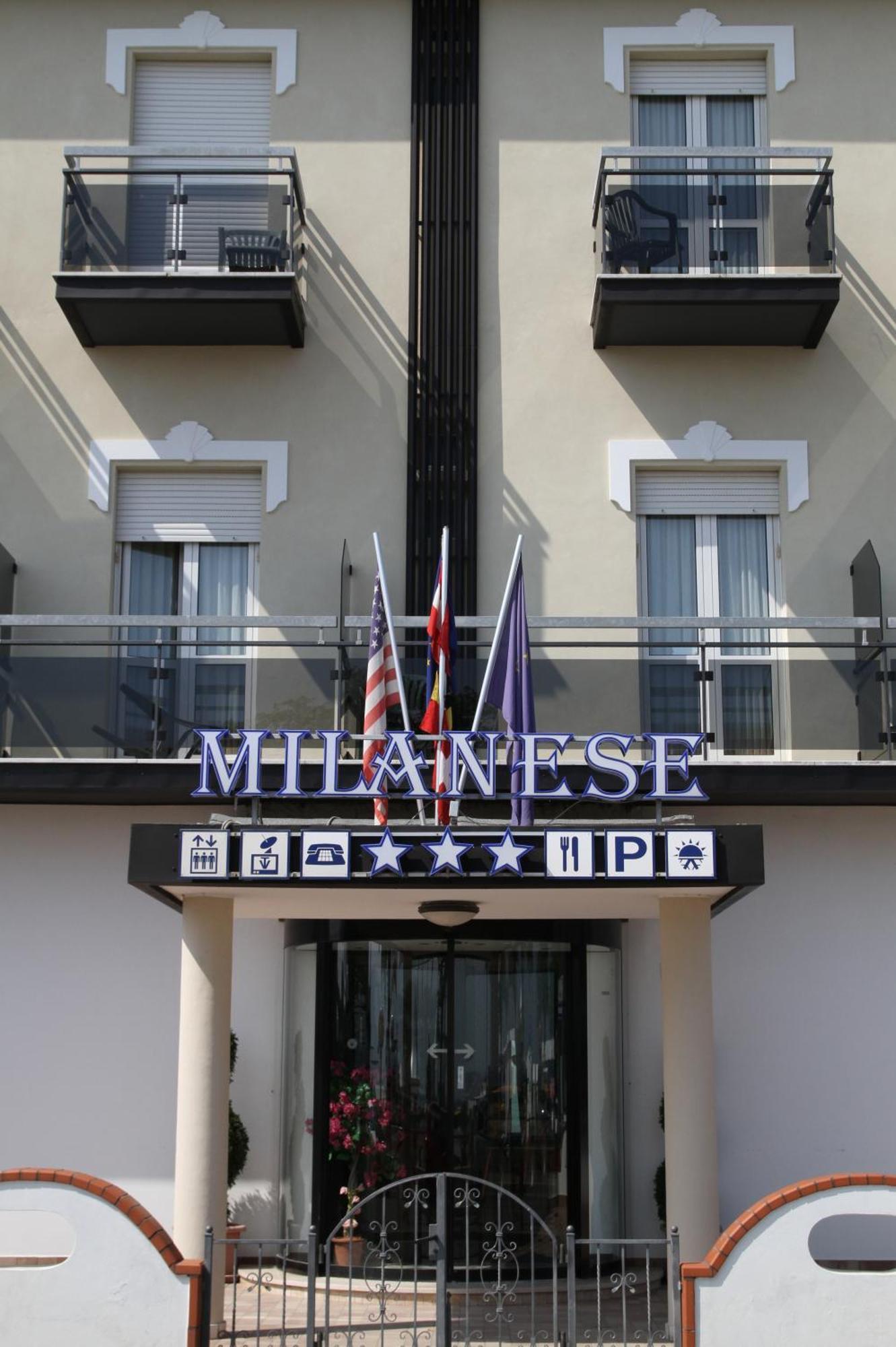 Hotel Milanese Rimini Bagian luar foto